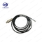 M12 Male connector and composite multi - fiber Flat cable wiring harness Custom processing supplier