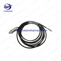 China M12 Male connector and composite multi - fiber Flat cable wiring harness Custom processing supplier