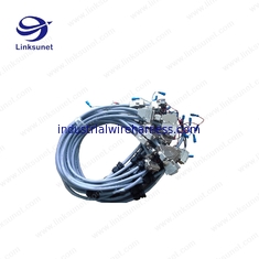 China Amphenol LCC17 D - SUB 3W3 female connectors and pvc gray 2.5mm2 cable Soldering Wiring Harness supplier