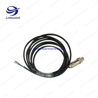M12 Male connector and composite multi - fiber Flat cable wiring harness Custom processing