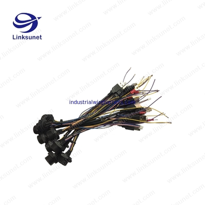 Multicore PA6 bk Connector Wire Harness Ip67 Waterproof With Usb 2.0 Type A Panel