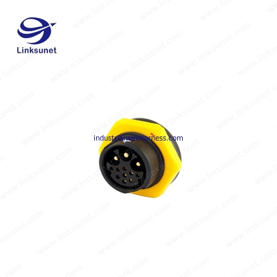 Hybrid 11 ADD 3 IP67 LED Screen Cable Assembly Female Sockets Circular Connector Bk Color