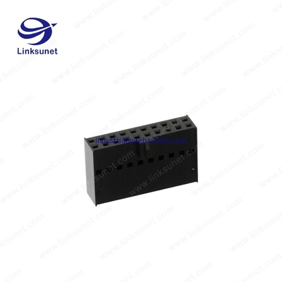 MOLEX Black Male Female Wire Connectors 2.54mm Pitch C - Grid III Crimp Connector Housing Dual Row 6 Circuits