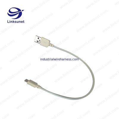 USB - A - M color cable UL94 - V0 and ul2725 tinned copper wire harness for computer