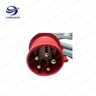 16A / 32A / 63A / 125A PA66 red / blue Circular Connector Cable Assembly With Olflex Classic 110h Wiring Harness