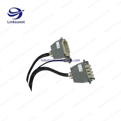 HARTING 25PIN AL grey connector add M32 GLAND Cabinet connecting wire harness