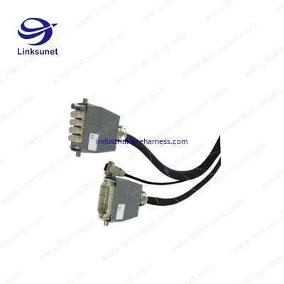 HARTING 25PIN AL grey connector add M32 GLAND Cabinet connecting wire harness