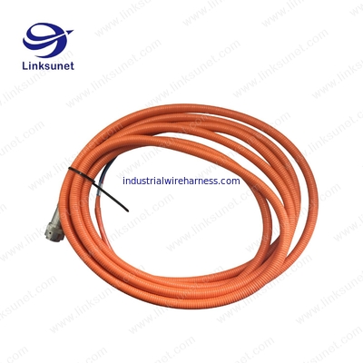 ITT Orange Circular Connector Wire Harness Assembly PA6 CHA Type UL / ROHS