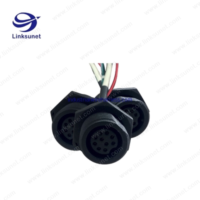 Circular Connector Cable Assembly 8P Connector ADD XHP - 12 UL1061 PVC LED Wiring Harness