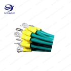 JST FVWS5.5 - 4 Ring Terminal Cable For Automotive UL1015 - 10AWG Green Color