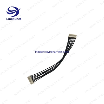 jst phr - 8 2.0mm Natural connectors and 24AWG black PVC cable wire harness