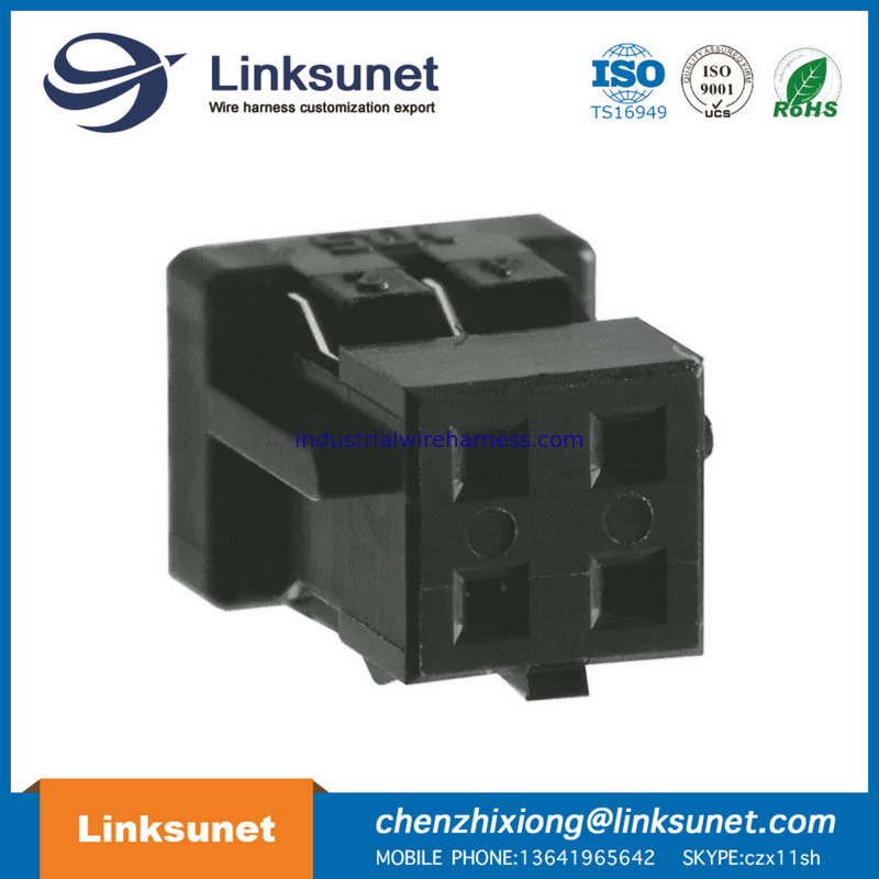 HRS Male And Female Wire Connectors Double Row Pich 2.0mm 4P DF11 - 4DS - 2 C