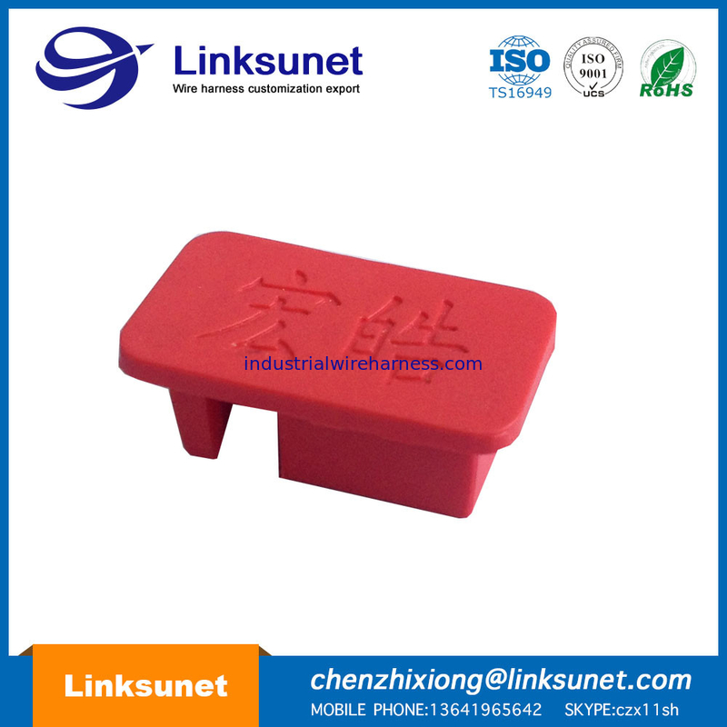 35MM Plastic Injection Molding RED Cap Mold With ROHS REACH Certificate