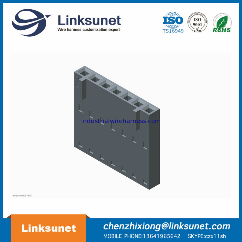 Black Male Female Wire Connectors 50 - 57 - 9407 MOLEX Crimp Connector Housing