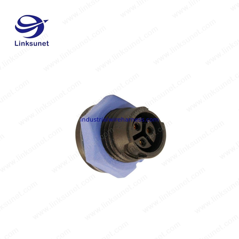 Hybrid 11 ADD 3 IP67 LED Screen Cable Assembly Female Sockets Circular Connector Bk Color