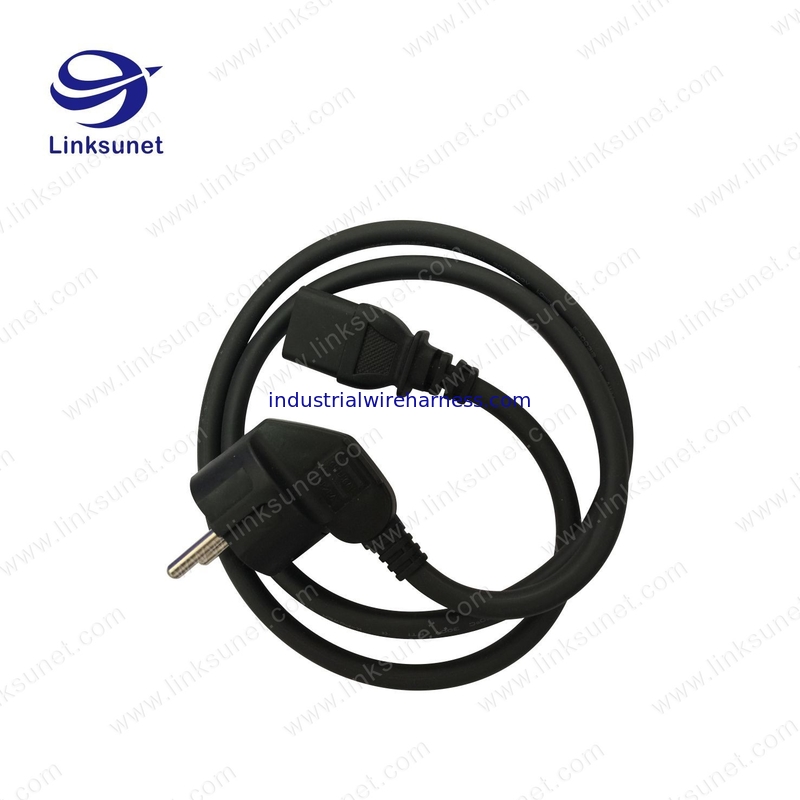 European Custom Cable Harness Power Line 3 G 0.75 Black Length Customized