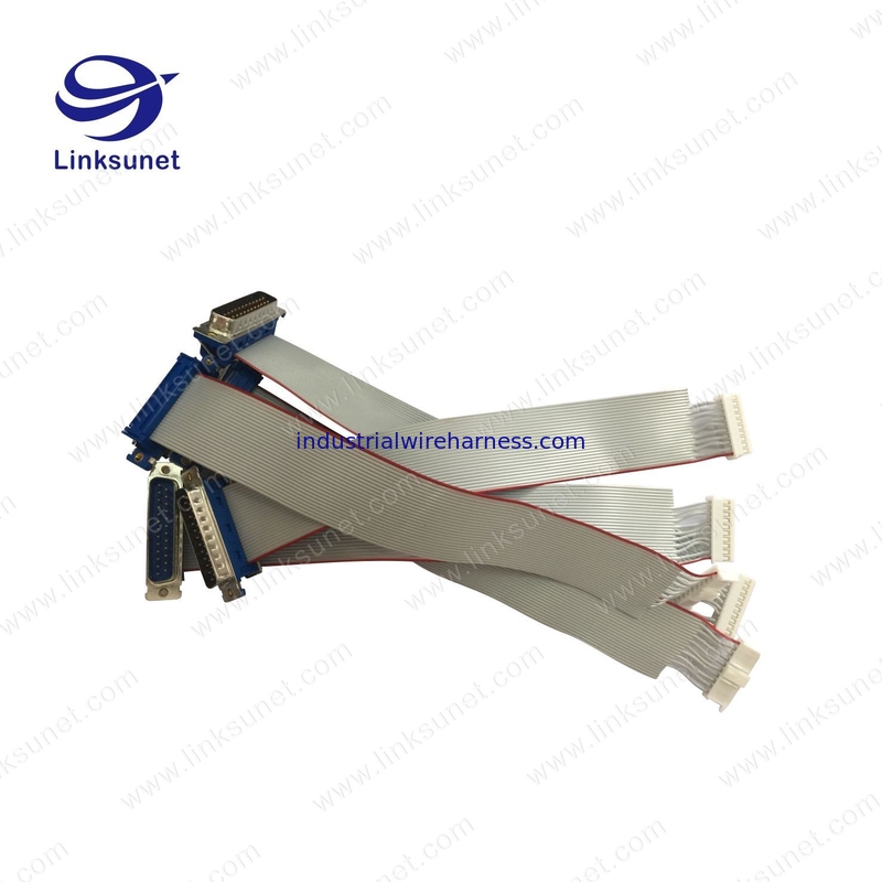 1.27MM PICH UL2651 - 28AWG JST IDC Connectors Ribbon Cable Gray PVC