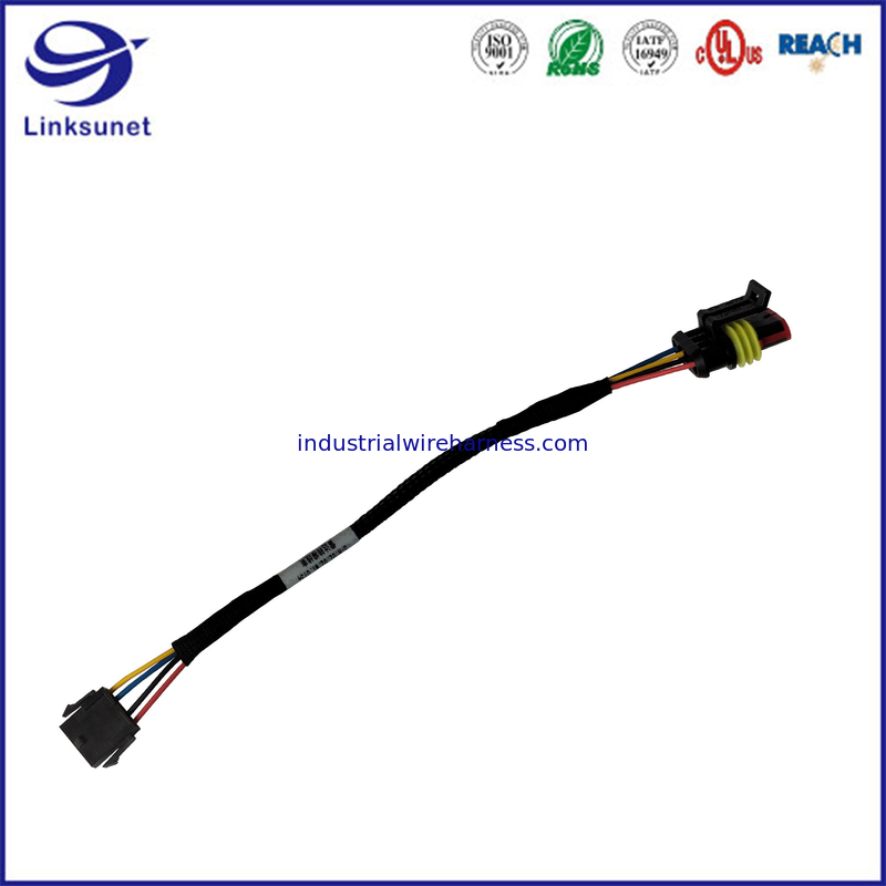 Multi-core,Extensive 30-18AWG,43640 Series 3.00mm Single Row Rectangle Connectors with Panel Mount Ears for Wire Harness