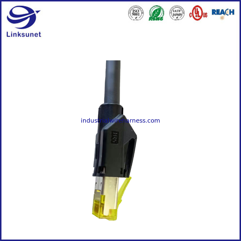 High Speed EMI Protection TM31P Series Connectors with Wire Harness for LAN Transmission