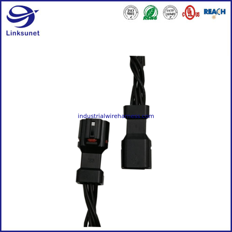 Df62W Rectangular Water Resistant Connectors Male Pin Wire Harness for Customized Processing