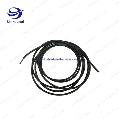 M12 Male connector and composite multi - fiber Flat cable wiring harness Custom processing supplier