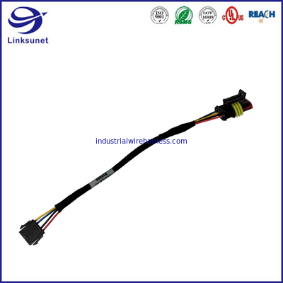 Multi-core,Extensive 30-18AWG,43640 Series 3.00mm Single Row Rectangle Connectors with Panel Mount Ears for Wire Harness